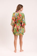 Laden Sie das Bild in den Galerie-Viewer, Model Back: Rio De Sol Kaftans/Cover-Ups Tropical Kaftan Bel