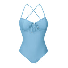 Laden Sie das Bild in den Galerie-Viewer, Product Front: Rio De Sol Badeanzug Dots-Sky Julia