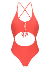 Laden Sie das Bild in den Galerie-Viewer, Product Front: Rio De Sol Badeanzug Dots-Tabata Ivy Strap