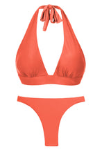 Laden Sie das Bild in den Galerie-Viewer, Product Front: Rio De Sol Set Set Light-Peach Halter-Cos Leblon-Fio