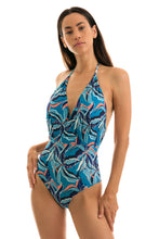 Laden Sie das Bild in den Galerie-Viewer, Model Front: Rio De Sol Badeanzug Lilly Transpassado