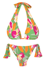 Laden Sie das Bild in den Galerie-Viewer, Product Front: Rio De Sol Set Set Green-Bloom Halter-Double Italy