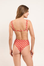 Laden Sie das Bild in den Galerie-Viewer, Model Back: Rio De Sol Unterteil Bottom Floral-Scales Hotpants