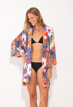 Laden Sie das Bild in den Galerie-Viewer, Image 06: Rio De Sol Kaftans/Cover-Ups Garden-Flower Kimono