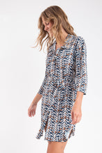 Laden Sie das Bild in den Galerie-Viewer, Image 11: Rio De Sol Hemdblusenkleid Ikat Chemise