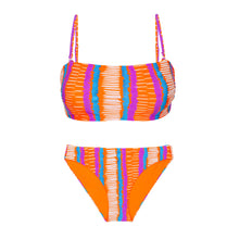 Laden Sie das Bild in den Galerie-Viewer, Product Front: Rio De Sol Set Set Stripes Bandeau-Reto Essential-Comfy