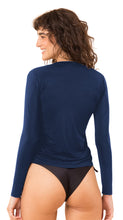 Laden Sie das Bild in den Galerie-Viewer, Image 06: Rio De Sol Oberteil Navy Rash-Guard