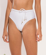 Laden Sie das Bild in den Galerie-Viewer, Image 11: Rio De Sol Unterteil Bottom Shimmer-White Belted-High-Waist