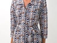 Laden und Abspielen von Videos im Galerie-Viewer, Video: Rio De Sol Hemdblusenkleid Ikat Chemise