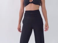 Laden und Abspielen von Videos im Galerie-Viewer, Video: Rio De Sol Strandhosen Black Pants Knot