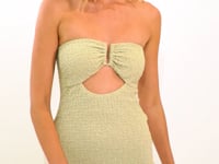 Laden und Abspielen von Videos im Galerie-Viewer, Video: Rio De Sol Mini Dress Brisa-Pistache Sara Dress