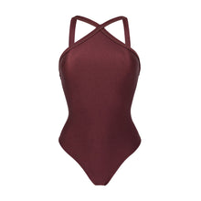 Laden Sie das Bild in den Galerie-Viewer, Product Front: Rio De Sol Badeanzug Barolo High-Neck