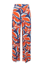 Laden Sie das Bild in den Galerie-Viewer, Product Front: Rio De Sol Strandhosen Leaves Wide Pants