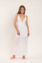 Laden Sie das Bild in den Galerie-Viewer, Image 05: Rio De Sol Strandkleid Memphis-White Saida Yara