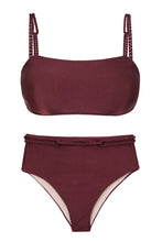 Laden Sie das Bild in den Galerie-Viewer, Product Front: Rio De Sol Set Set Barolo Bandeau-Reto Hotpants