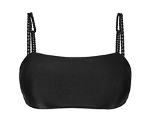 Laden Sie das Bild in den Galerie-Viewer, Product Front: Rio De Sol Oberteil Top Shimmer-Black Bandeau-Reto