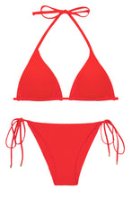 Laden Sie das Bild in den Galerie-Viewer, Product Front: Rio De Sol Set Set Rouge Tri-Inv Lacinho

