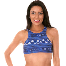 Laden Sie das Bild in den Galerie-Viewer, Model Front: Rio De Sol Oberteil Soutien Cool Jean Sporty
