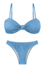 Laden Sie das Bild in den Galerie-Viewer, Product Front: Rio De Sol Set Set Shimmer-Baltic-Sea Bandeau-Joy Essential
