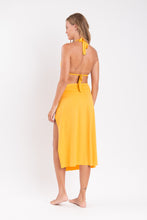 Laden Sie das Bild in den Galerie-Viewer, Model Back: Rio De Sol Strandrock Solar Long-Skirt-Knot
