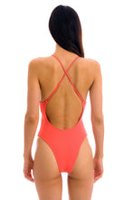 Laden Sie das Bild in den Galerie-Viewer, Model Back: Rio De Sol Badeanzug Dots-Tabata Ivy Strap
