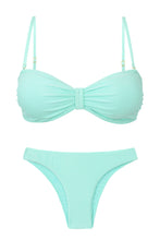 Laden Sie das Bild in den Galerie-Viewer, Product Front: Rio De Sol Set Set Malibu-Menta Bandeau-Duo Essential
