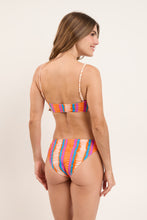 Laden Sie das Bild in den Galerie-Viewer, Model Back: Rio De Sol Oberteil Top Stripes Bandeau-Reto
