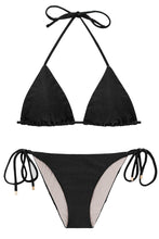 Laden Sie das Bild in den Galerie-Viewer, Product Front: Rio De Sol Set Set Shimmer-Black Tri-Inv Ibiza-Comfy
