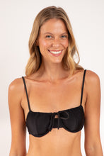 Laden Sie das Bild in den Galerie-Viewer, Gallery: Rio De Sol Oberteil Top Shimmer-Black Balconet-Tie
