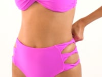 Laden und Abspielen von Videos im Galerie-Viewer, Video: Rio De Sol Unterteil Bottom Vita-Pink High-Waist-Spin
