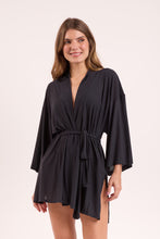Laden Sie das Bild in den Galerie-Viewer, Gallery: Rio De Sol Strandkleid Black Kimono

