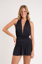 Laden Sie das Bild in den Galerie-Viewer, Image 04: Rio De Sol Strandkleid Black Low Cut Dress
