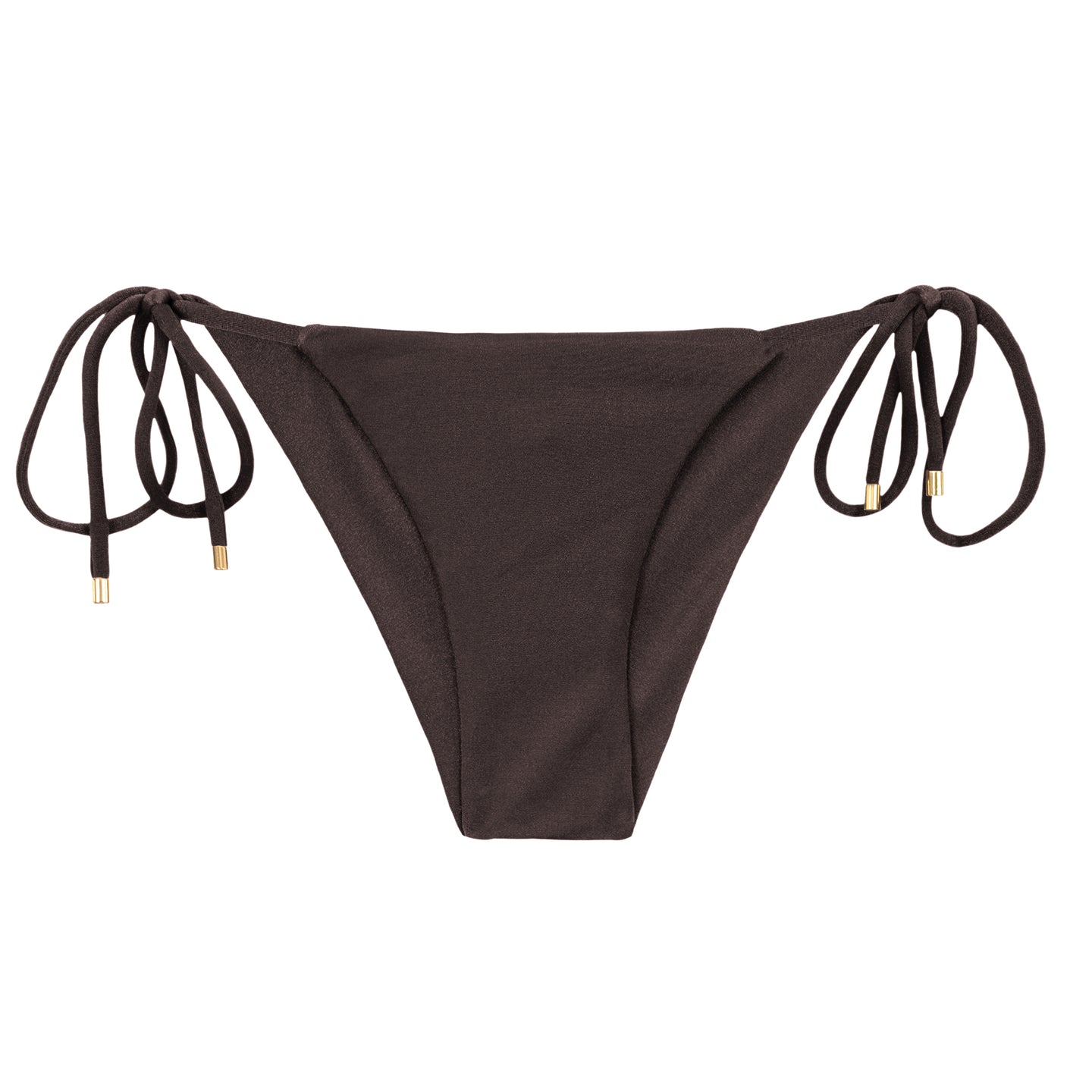 Product Front: Rio De Sol Unterteil Bottom Shimmer-Coffee Cheeky-Tie