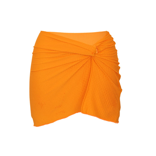 Product Front: Rio De Sol Strandrock Dots-Mango Skirt-Knot