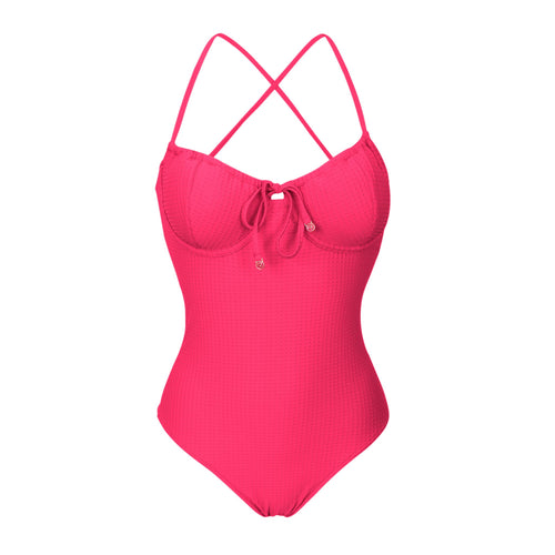 Product Front: Rio De Sol Badeanzug Dots-Virtual-Pink Julia