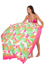 Laden Sie das Bild in den Galerie-Viewer, Image 03: Rio De Sol Pareo Green Bloom Canga
