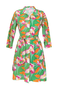 Product Front: Rio De Sol Strandkleid Green Bloom Chemise