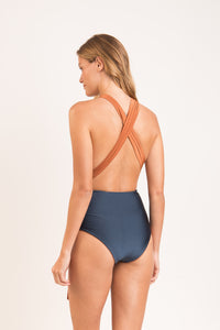 Model Back: Rio De Sol Badeanzug Nocciola Marina