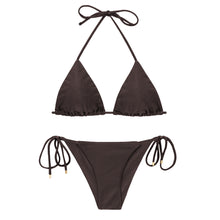 Laden Sie das Bild in den Galerie-Viewer, Product Front: Rio De Sol Set Set Shimmer-Coffee Tri-Inv Cheeky-Tie
