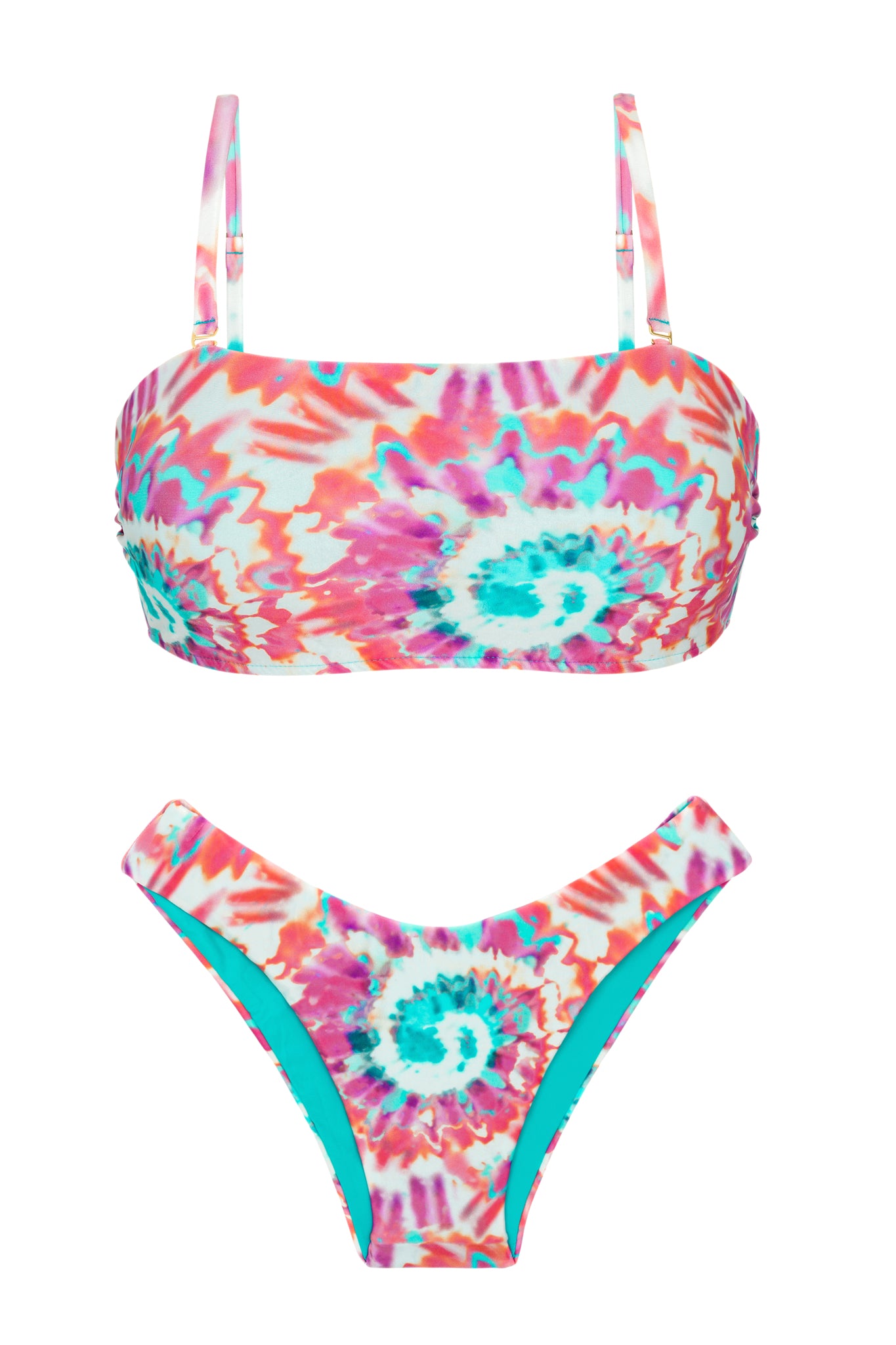 Product Front: Rio De Sol Set Set Splash Bandeau-Reto Highleg