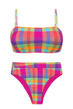 Laden Sie das Bild in den Galerie-Viewer, Product Front: Rio De Sol Set Set Tulip-Garden Bandeau-Reto Hotpant-Cos
