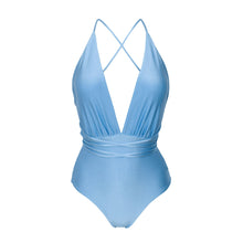 Laden Sie das Bild in den Galerie-Viewer, Product Front: Rio De Sol Badeanzug Shimmer-Baltic-Sea New Vegas
