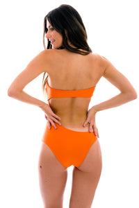 Model Back: Rio De Sol Badeanzug Tangerina Body-Rio