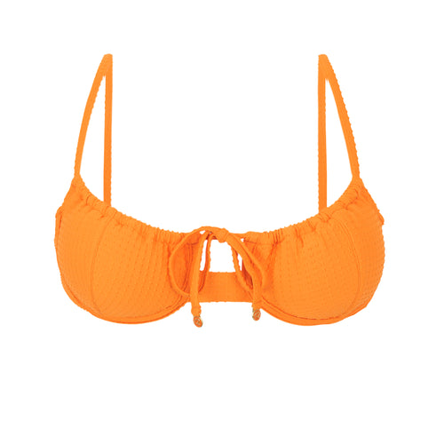 Product Front: Rio De Sol Oberteil Top Dots-Mango Balconet-Tie