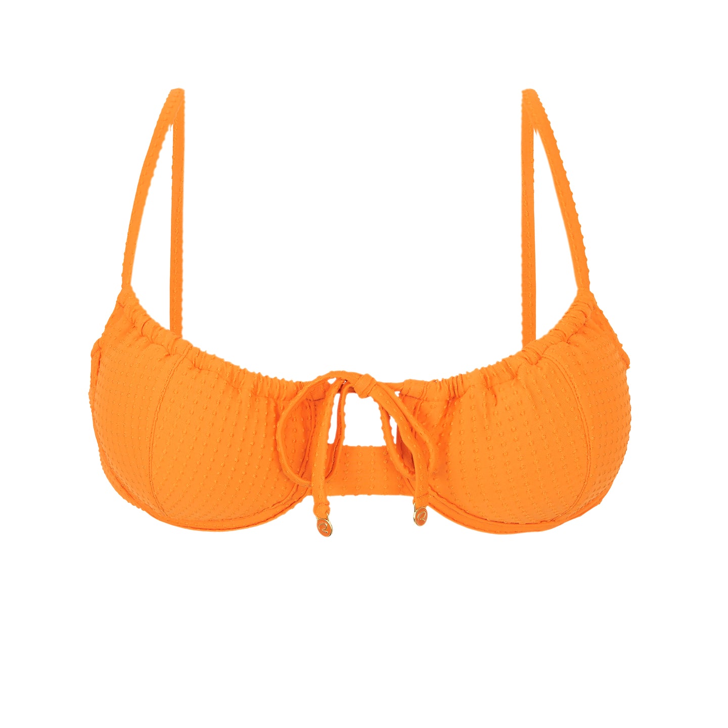 Product Front: Rio De Sol Oberteil Top Dots-Mango Balconet-Tie