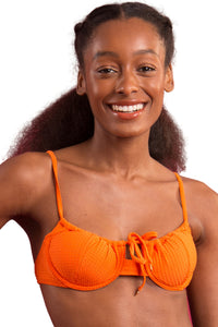 Gallery: Rio De Sol Oberteil Top Dots-Orange Balconet-Tie