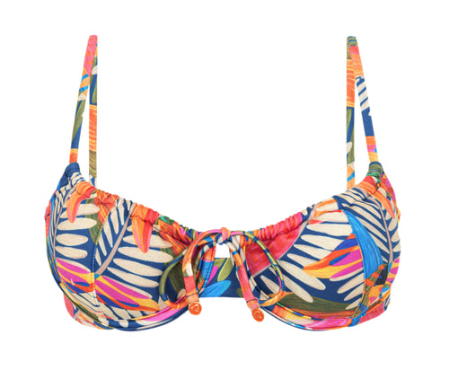 Product Front: Rio De Sol Oberteil Top Jungle Balconet-Tie