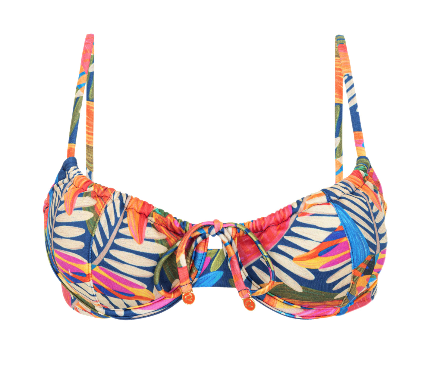 Product Front: Rio De Sol Oberteil Top Jungle Balconet-Tie