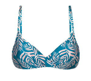 Product Front: Rio De Sol Oberteil Top Palms-Blue Balconet-Inv