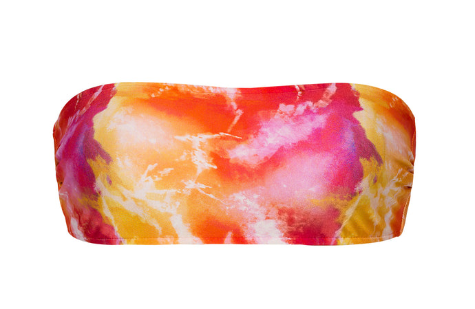 Product Front: Rio De Sol Oberteil Top Tiedye-Red Bandeau-Reto